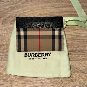 Burberry Check Card Case